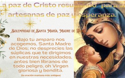 La paz de Cristo resucitado para ser artesanas de paz y esperanza