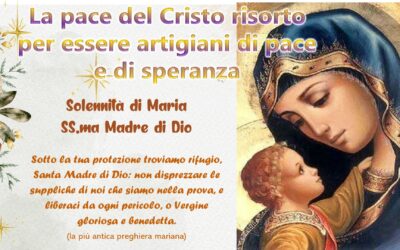 La pace del Cristo risorto per essere artigiani di pace e di speranza