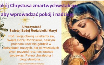Pokój Chrystusa zmartwychwstałego, aby wprowadzać pokój i nadzieję.