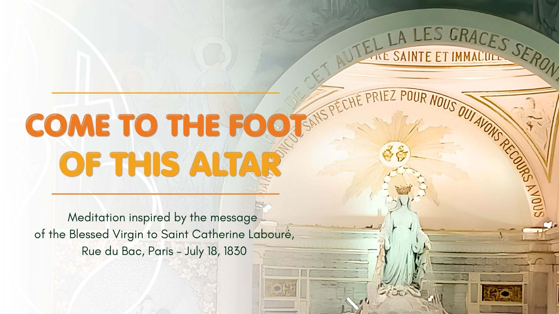 Come to the Foot of this Altar