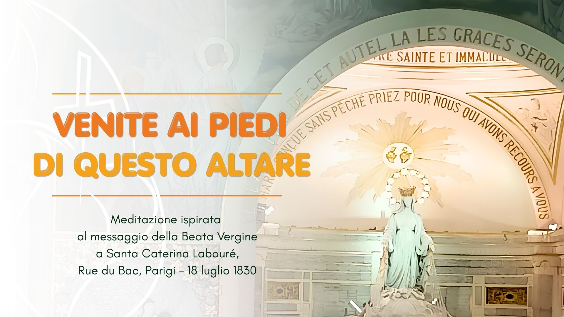 Venite ai piedi di questo altare