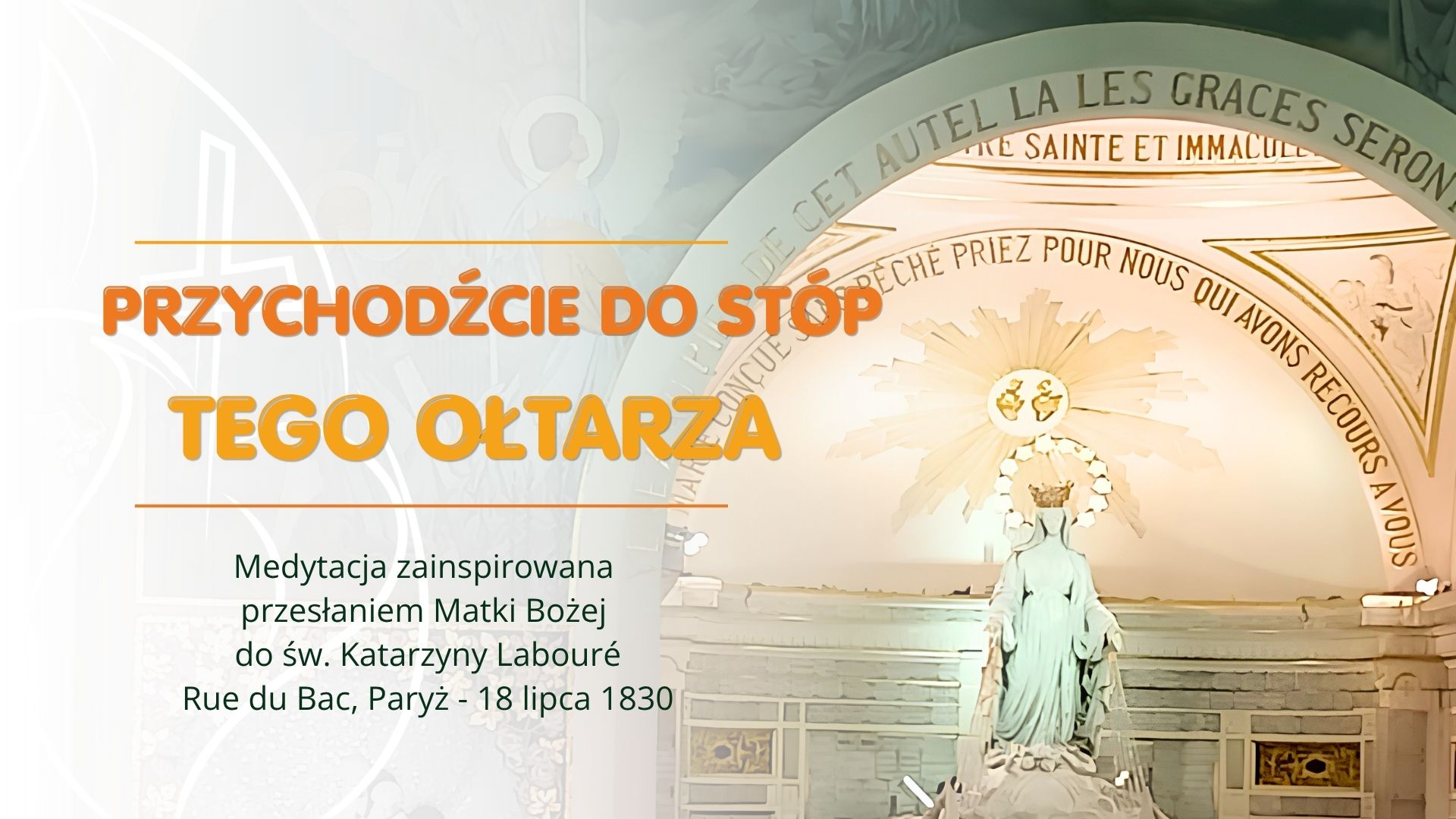Przychodźcie do stóp tego ołtarza